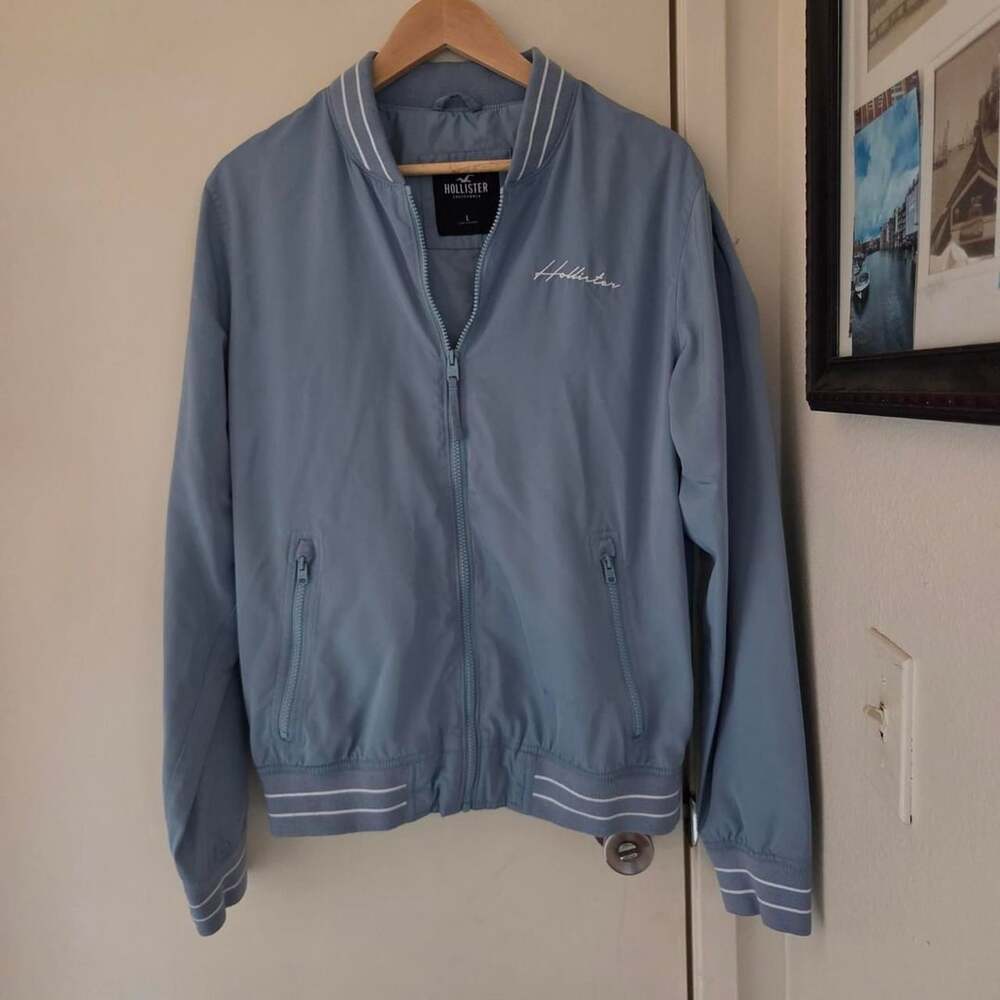 Hollister Co. Blue Bomber Jacket